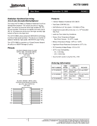 Datasheet HCTS138KMSR производства Intersil